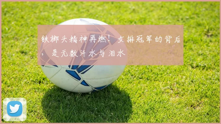 铁榔头精神再燃！女排冠军的背后，是无数汗水与泪水